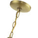 Wentworth 3 Light 12 inch Natural Brass Outdoor Pendant Lantern, Large