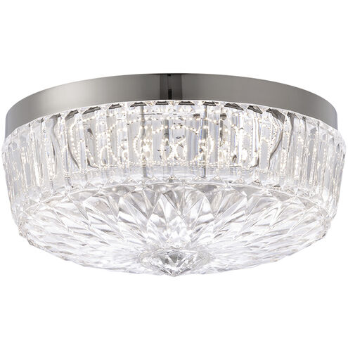 Regina LED 11.9 inch Polished Nickel Flush Mount Ceiling Light, Schonbek Signature