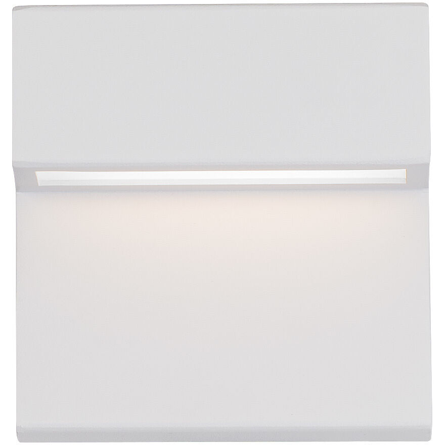 Balance LED 6 inch White Outdoor Wall Light in 3000K, dweLED