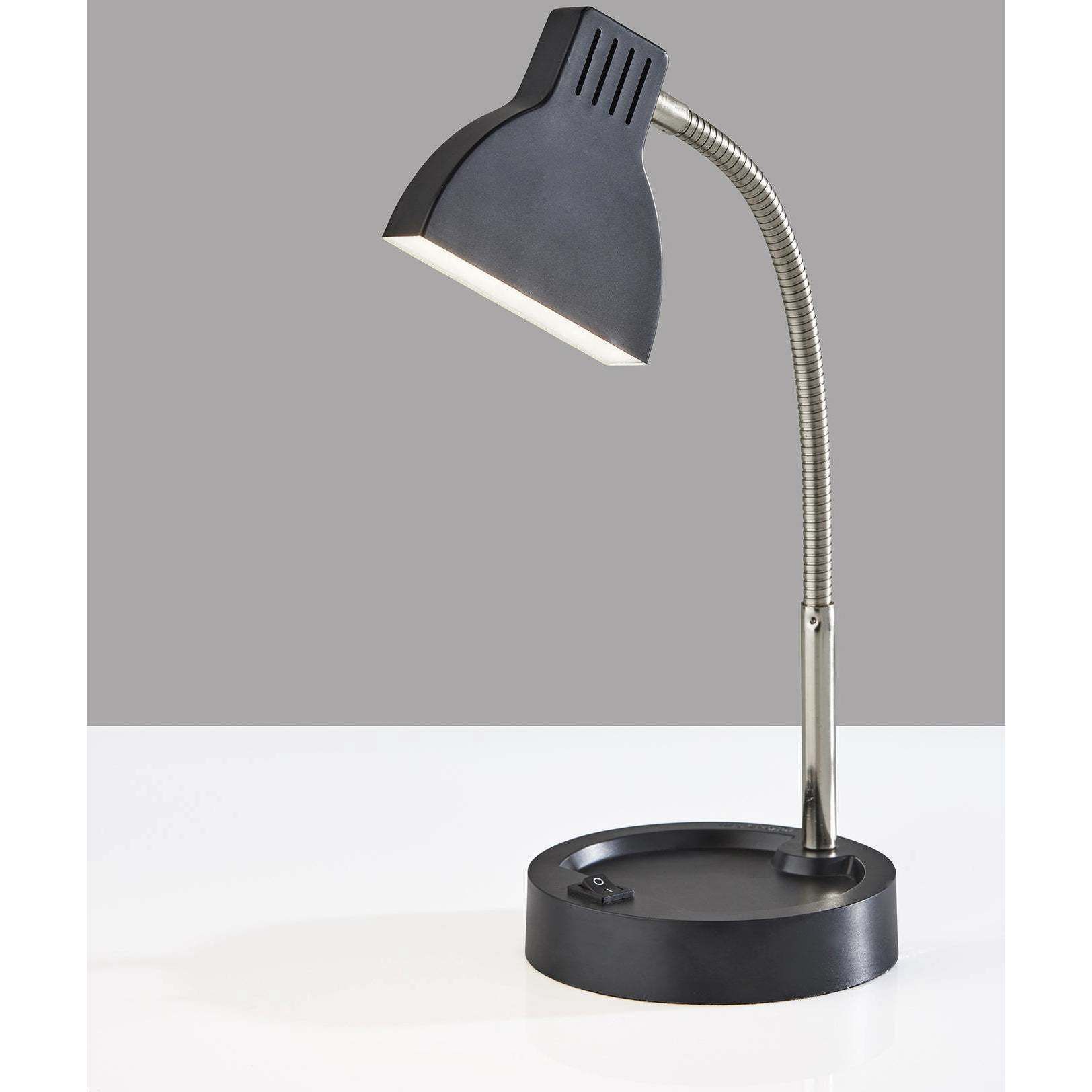 Slender 13.5 inch 4.00 watt Black Desk Lamp Portable Light, Simplee Adesso