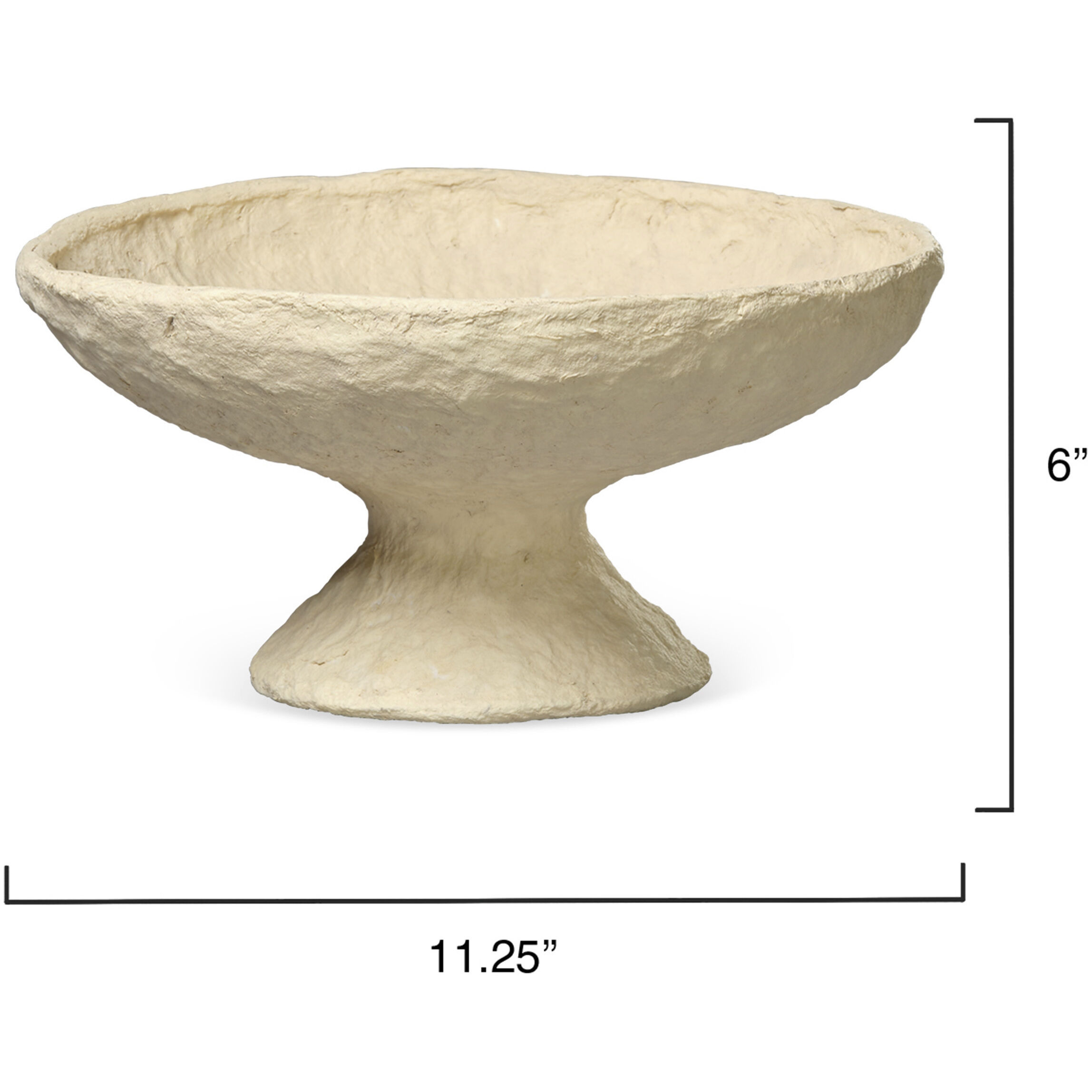 Garden Cream Pedestal Bowl