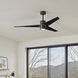 Atlas Super Janet 60 inch Textured Bronze with Matte Black Blades Ceiling Fan, Atlas