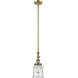 Franklin Restoration Canton 1 Light 6.5 inch Brushed Brass Mini Pendant Ceiling Light in Incandescent, Seedy, Franklin Restoration