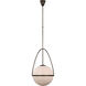 AERIN Lisette LED 18.25 inch Bronze Globe Pendant Ceiling Light, Large