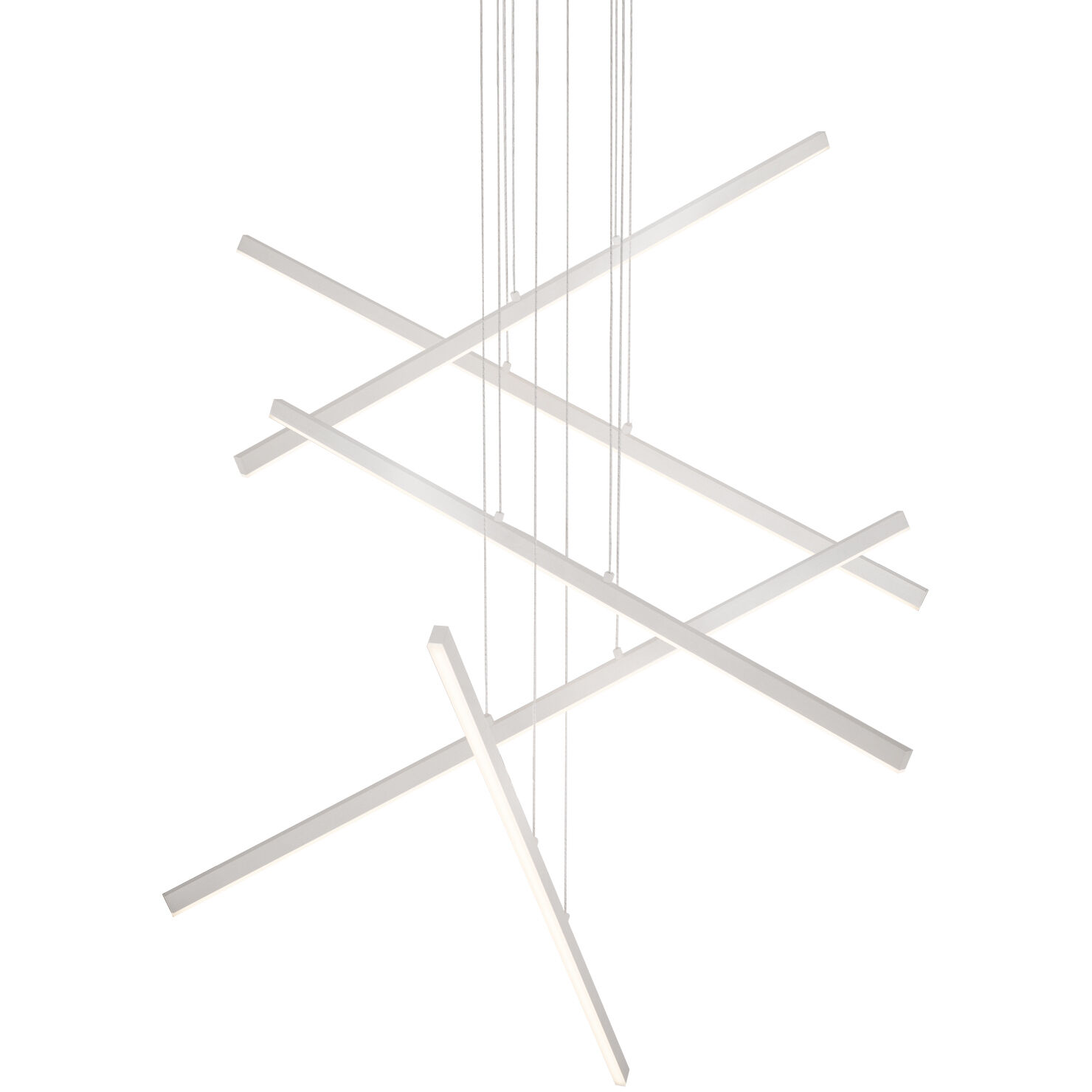 Vega LED 0.75 inch Brushed Nickel Multi Pendant Ceiling Light