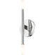 Copenhagen 2 Light 16 inch Polished Chrome ADA ADA Sconce Wall Light