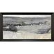 Misty Landscape Gray and Blue and Black and Multi Framed Art