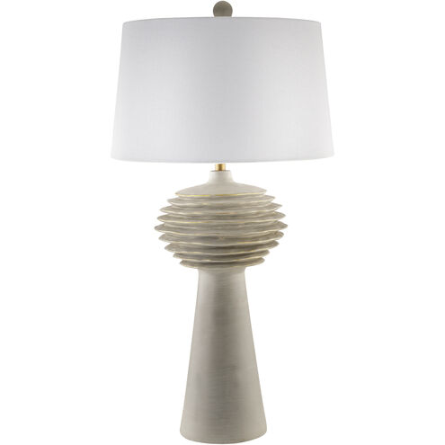 Terra Strata 30 inch 100 watt Gray Accent Table Lamp Portable Light