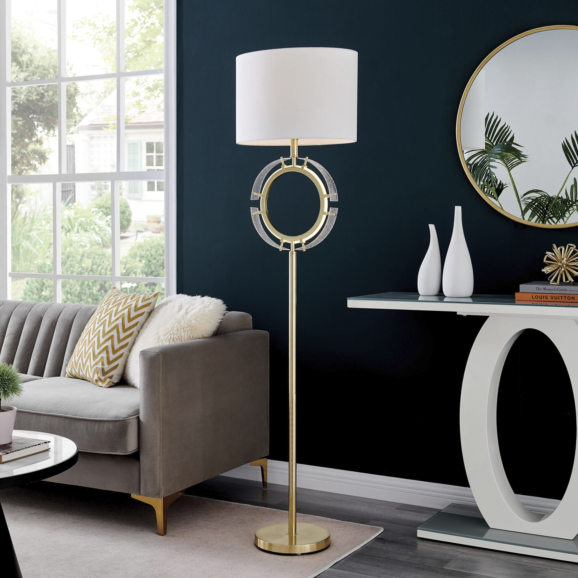 Ordell 63.5 inch 100.00 watt Gold Floor Lamp Portable Light
