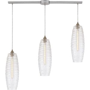 Liz 3 Light 36 inch Satin Nickel Multi Pendant Ceiling Light