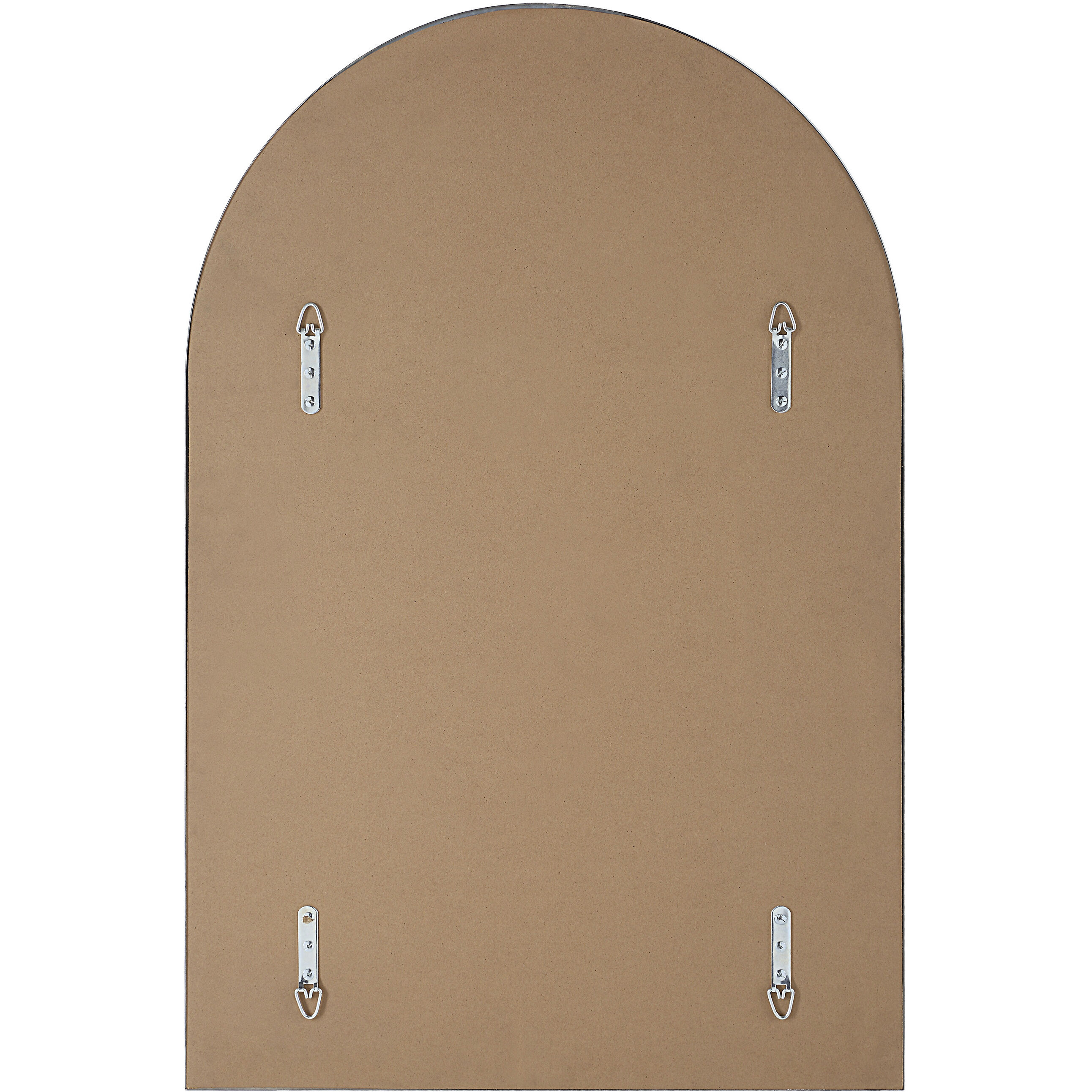 Plaka 36 X 24 inch Nickel Wall Mirror