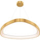 Pyra 1 Light 34 inch Gold Pendant Ceiling Light