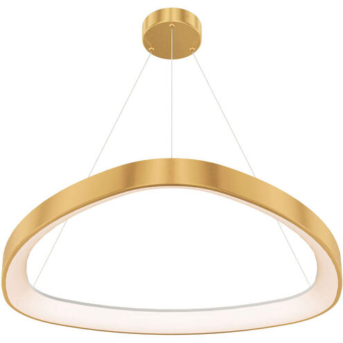 Pyra 1 Light 34 inch Gold Pendant Ceiling Light