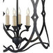 Charisma 4 Light 16 inch French Black Foyer Lantern Ceiling Light, Small