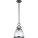 Hobson 1 Light 9.5 inch Satin Nickel Pendant Ceiling Light, Medium
