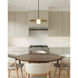 Sean Lavin Pirlo LED 22 inch Aged Brass Pendant Ceiling Light in LED 90 CRI 3000K
