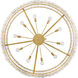 Rene 10 Light 60 inch Distressed Brass Chandelier Ceiling Light