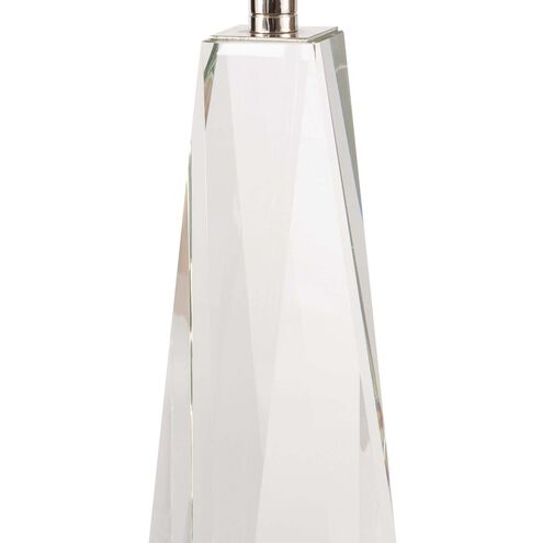 Angelica 27 inch 150.00 watt Clear Table Lamp Portable Light, Small