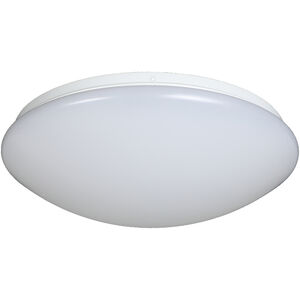 EnviroLite LED 13.75 inch White Puff Flush Mount Ceiling Light