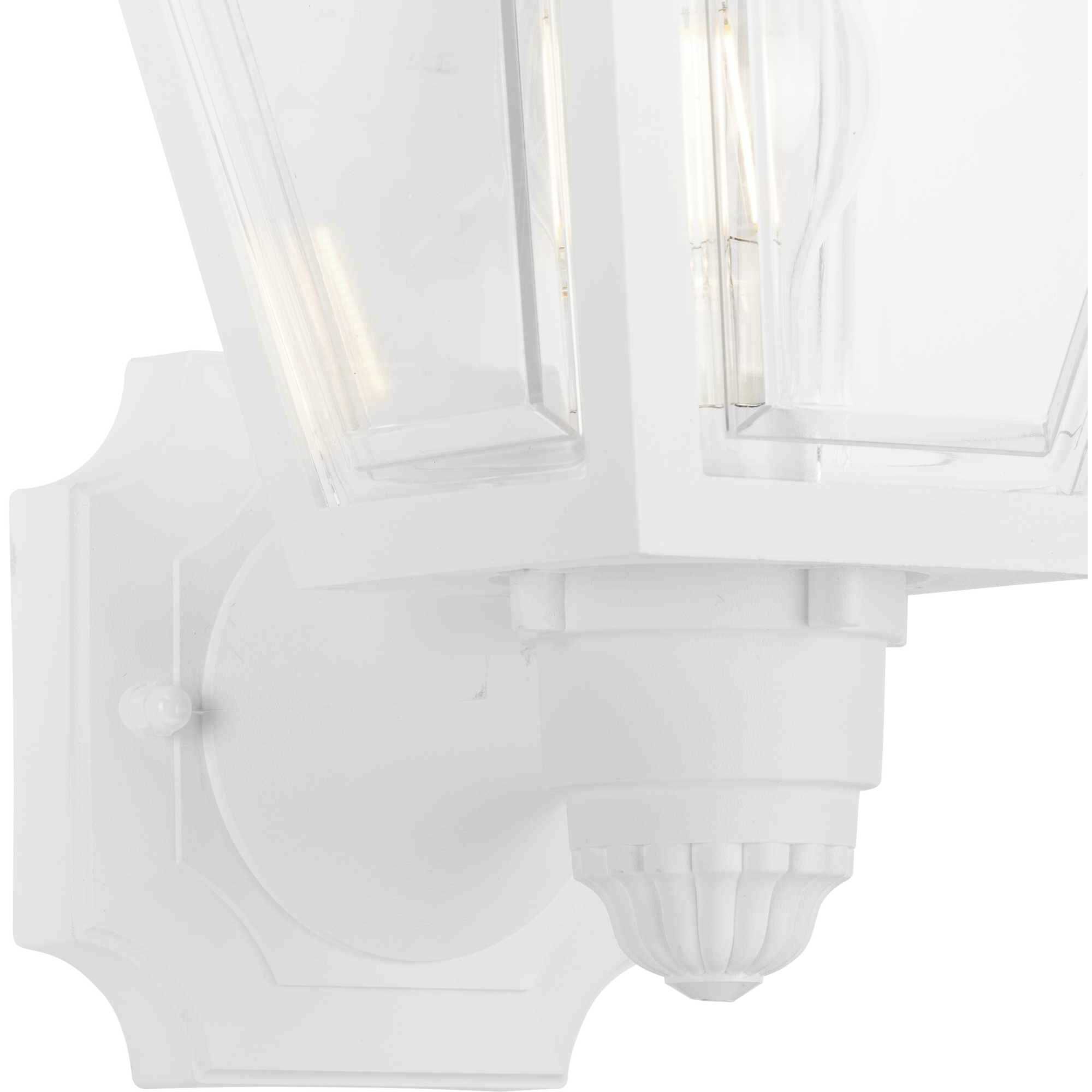 Mansard 1 Light 13 inch White Outdoor Wall Lantern