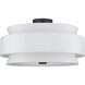 Fontana 5 Light 21 inch Bronze Semi-Flush Ceiling Light