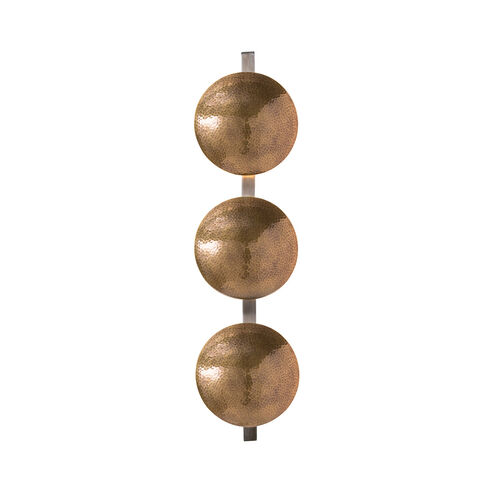 Diesel 6 Light 9 inch Antique Brass/Natural Iron Sconce Wall Light, Round