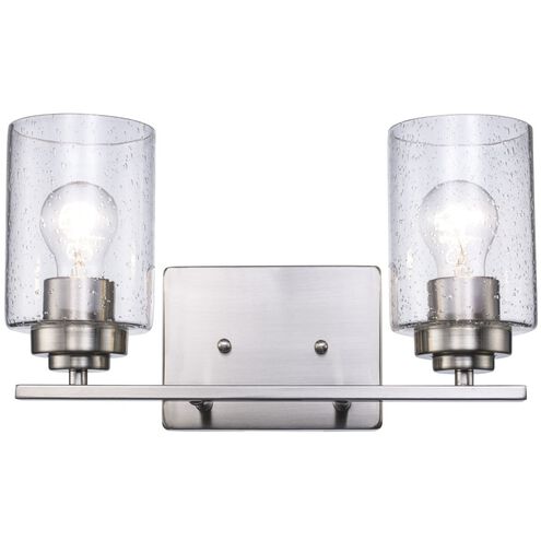 Mod Pod 2 Light 14 inch Brushed Nickel Vanity Light Wall Light