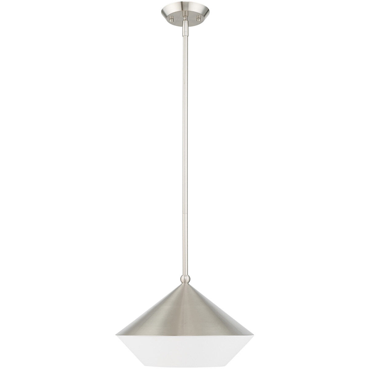 Stockholm 1 Light 13 inch Brushed Nickel Mini Pendant Ceiling Light