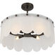 Ashton 4 Light 20 inch Mediterranean Bronze Covertible SemiFlush Ceiling Light, Essentials