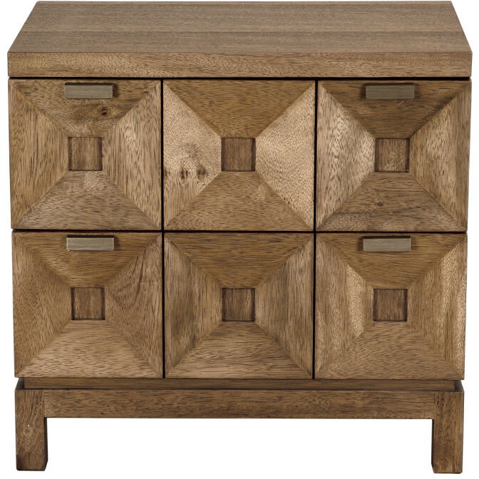 Musashi Dark Walnut Dresser, 2 Drawer
