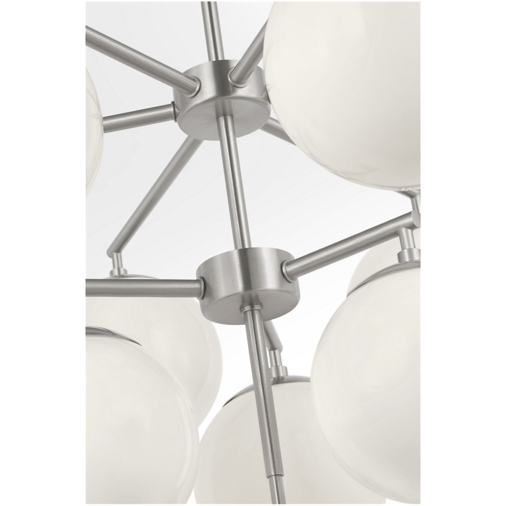Nube LED 26 inch Brushed Nickel Chandelier Ceiling Light