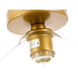 Rochester 1 Light 8 inch Brass Flush Mount Ceiling Light
