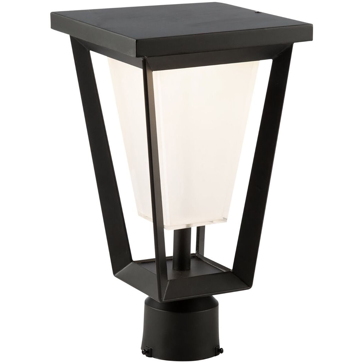 Waterbury LED 11 inch Black Outdoor Post Lantern, Coach Light