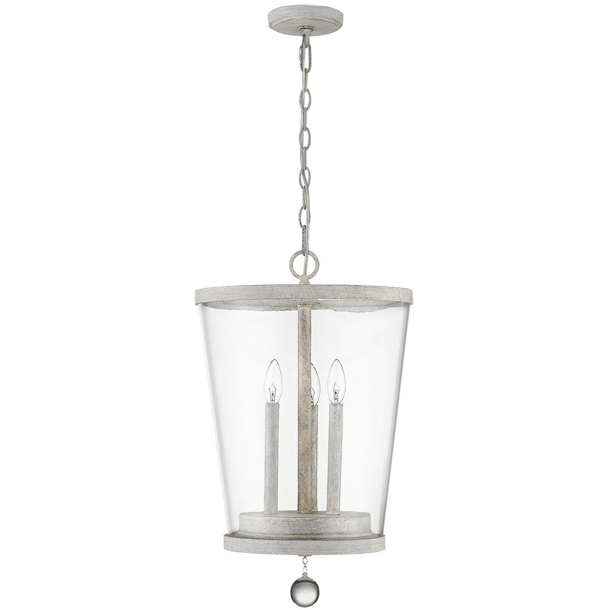 Callie 3 Light 14 inch Country White Foyer Pendant Ceiling Light