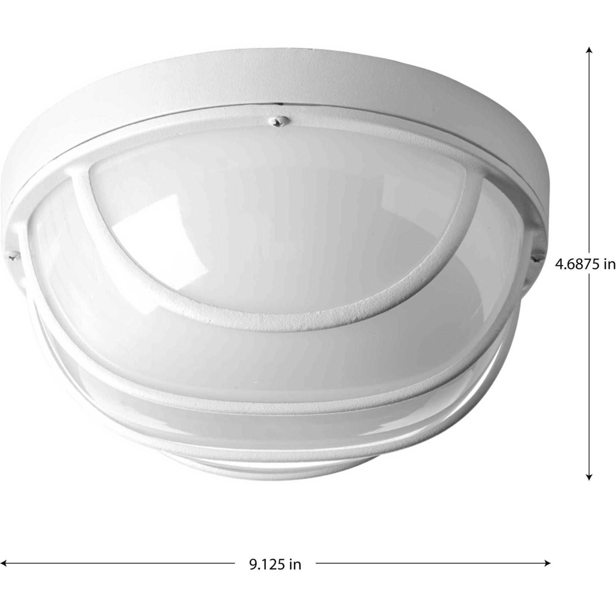 Bulkheads LED LED 9.5 inch White Outdoor Ceiling/Wall Light, Progress LED