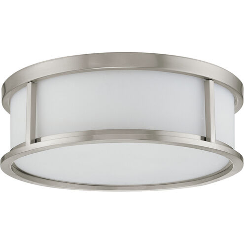 Odeon 3 Light 17 inch Brushed Nickel Flush Mount Ceiling Light