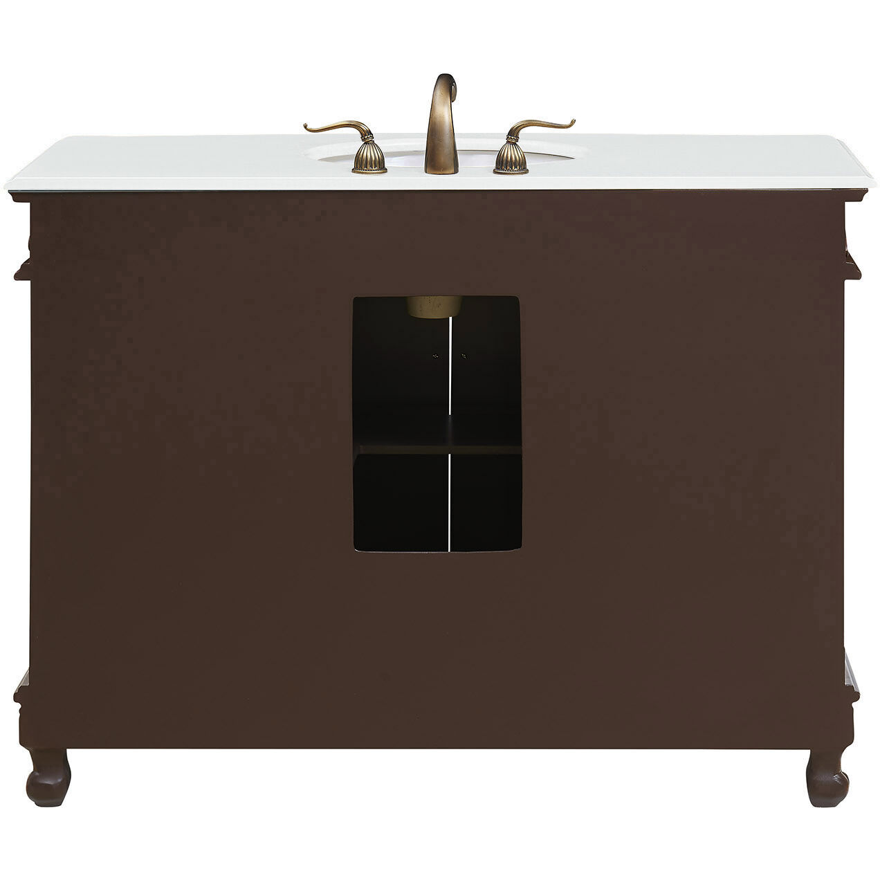 Bordeaux 48 X 22 X 36 inch Brown Vanity Sink Set