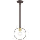 Modesto 1 Light 5 inch Bronze Pendant Ceiling Light