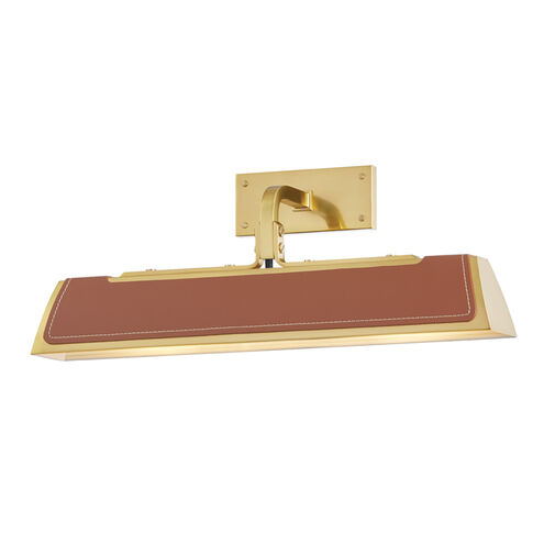 Holtsville LED 18 inch Aged Brass Wall Sconce Wall Light