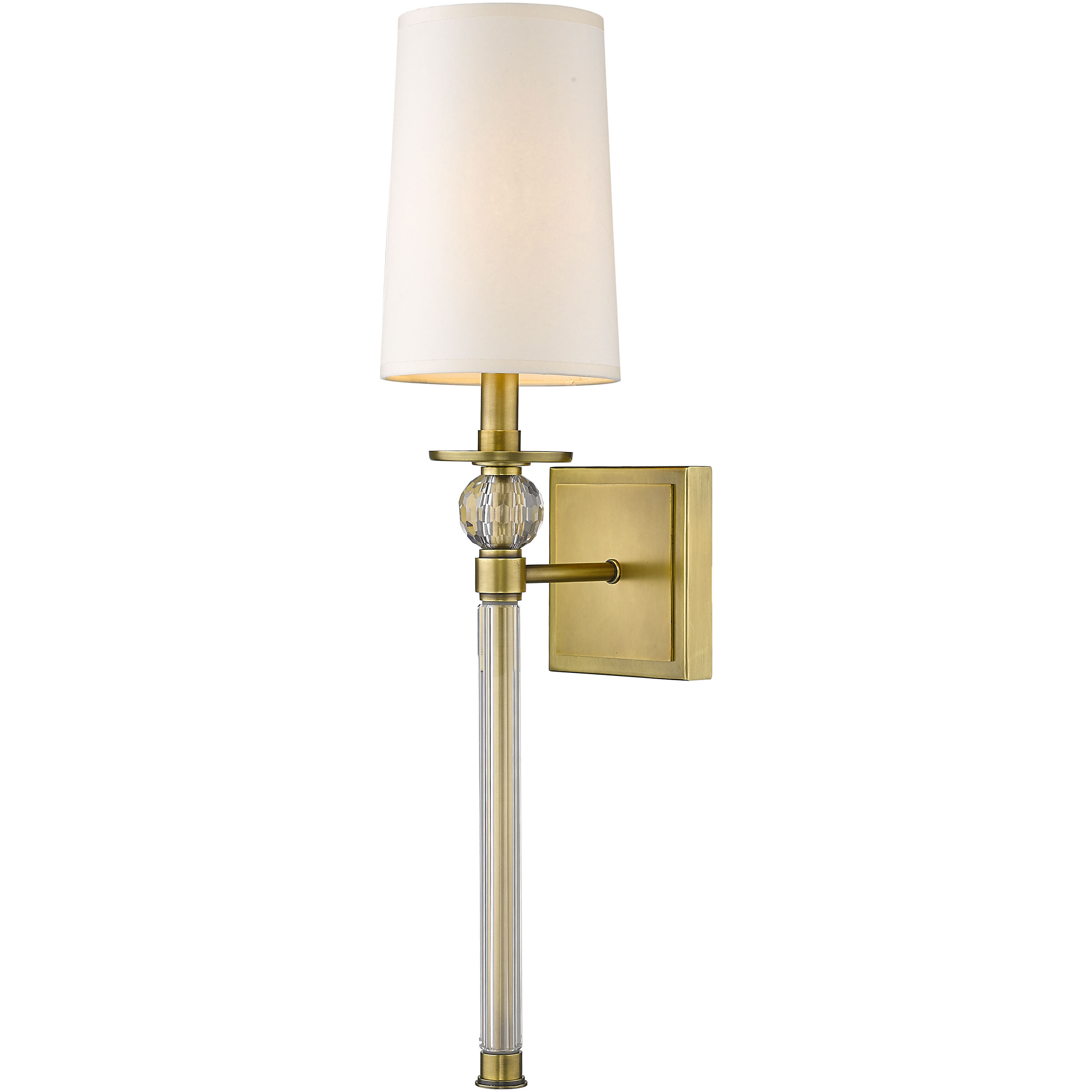 Mia 1 Light 5.5 inch Rubbed Brass Wall Sconce Wall Light