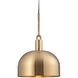 Forked LED 13.39 inch Brass Pendant Ceiling Light
