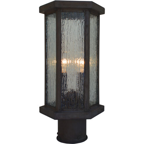 Lyon 2 Light 11.5 inch Bronze Outdoor Post Mount in Aerolite