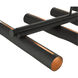 Novato 10 Light 50 inch Black Linear Chandelier Ceiling Light