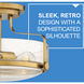 Harper 3 Light 14.5 inch Heritage Brass Indoor Semi-Flush Mount Ceiling Light in Clear Seedy