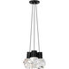 Sean Lavin Kira LED Black Pendant Ceiling Light in Black/White Cord, LED 90 CRI 2200K, Integrated LED