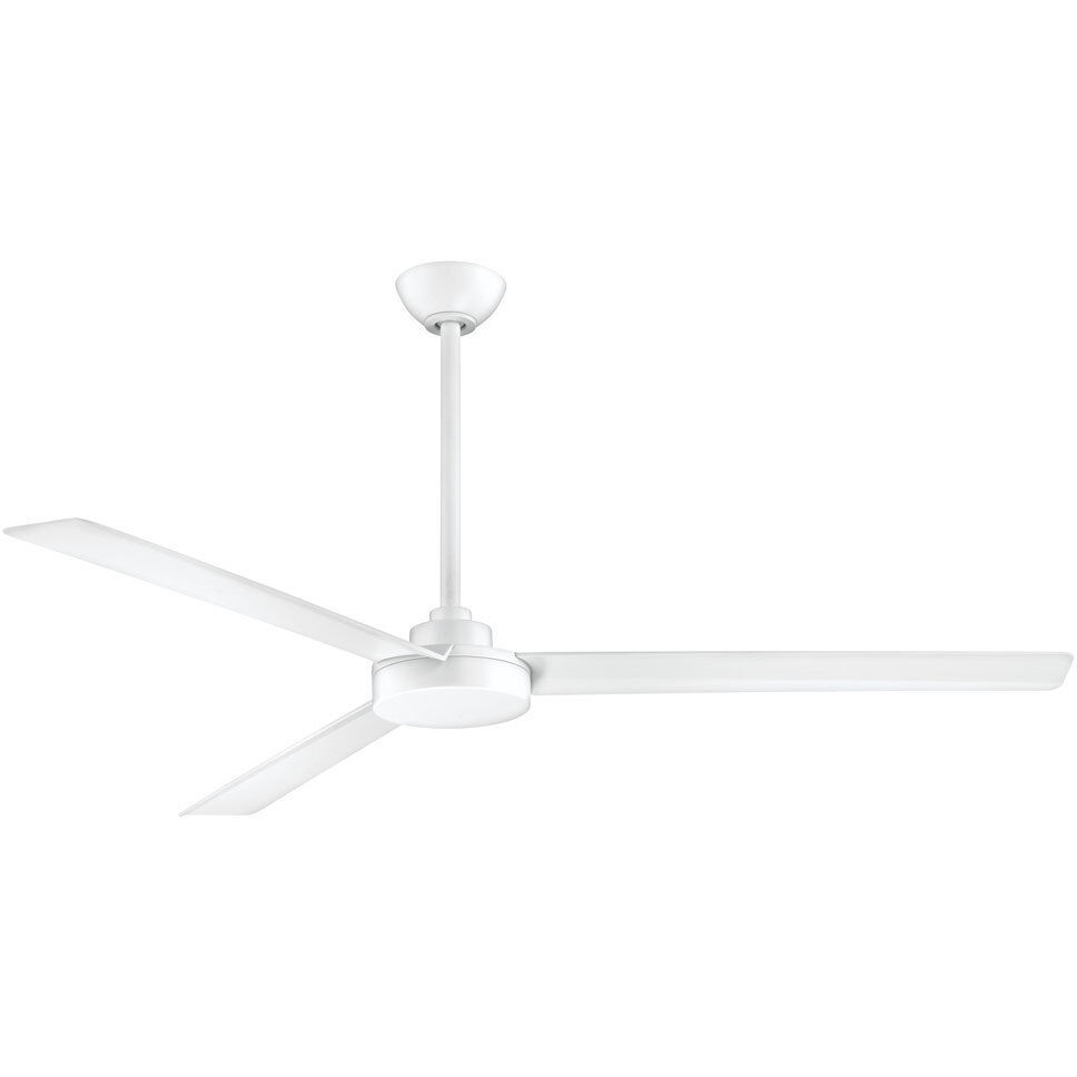 Roto XL 62 inch Flat White Outdoor Ceiling Fan