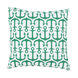 Mobjack Bay 18 X 18 inch Green and Off-White Outdoor Throw Pillow