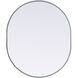 Asha 36 X 30 inch Silver Mirror in 30 x 36