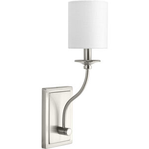 Sheila 1 Light 5 inch Brushed Nickel Wall Sconce Wall Light, Design Series