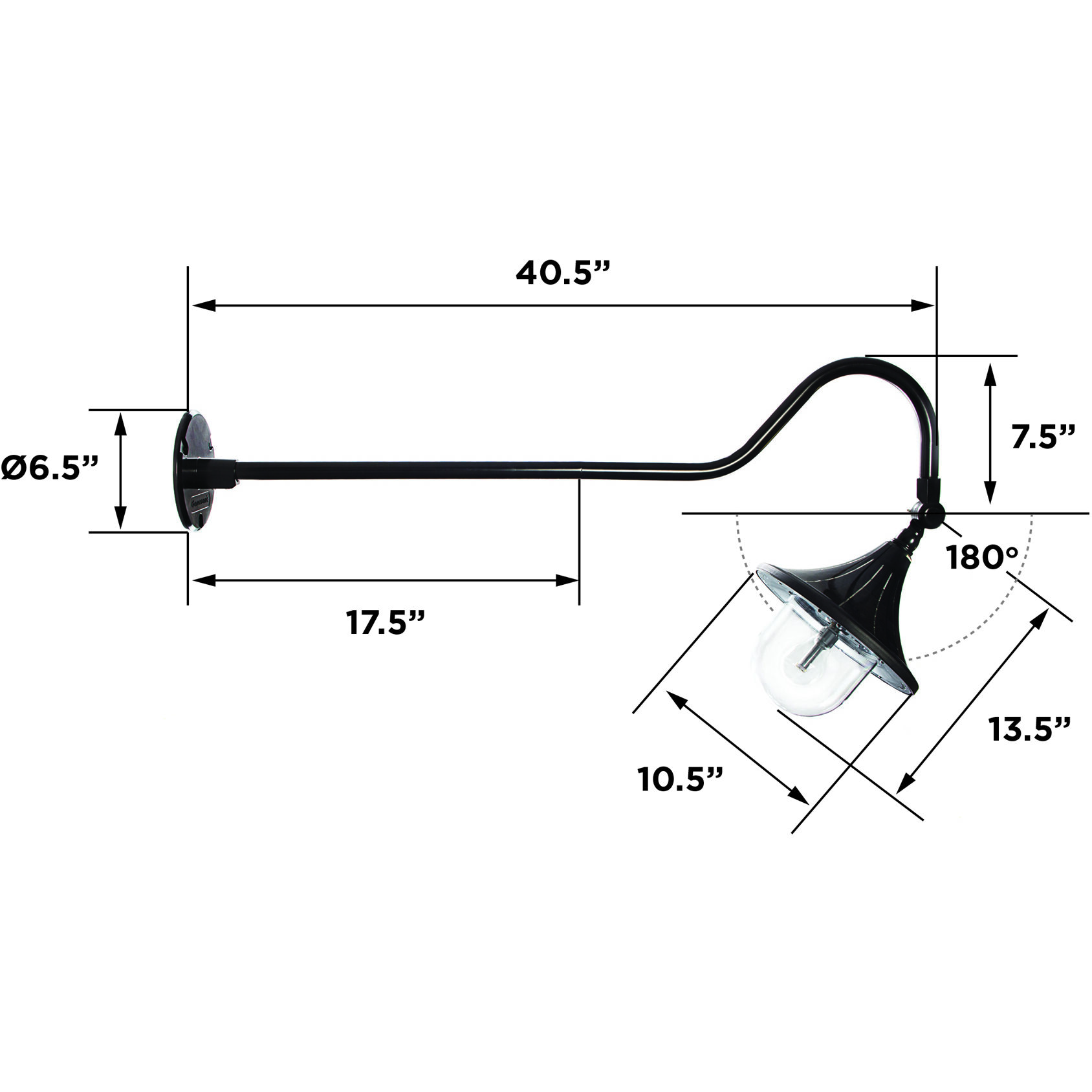 Plaza 1 Light 21 inch Black Outdoor Wall Sconce, Solar